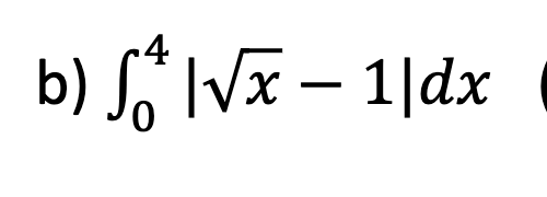 Solved Evaluate B) ∫04|x2-1|dx | Chegg.com