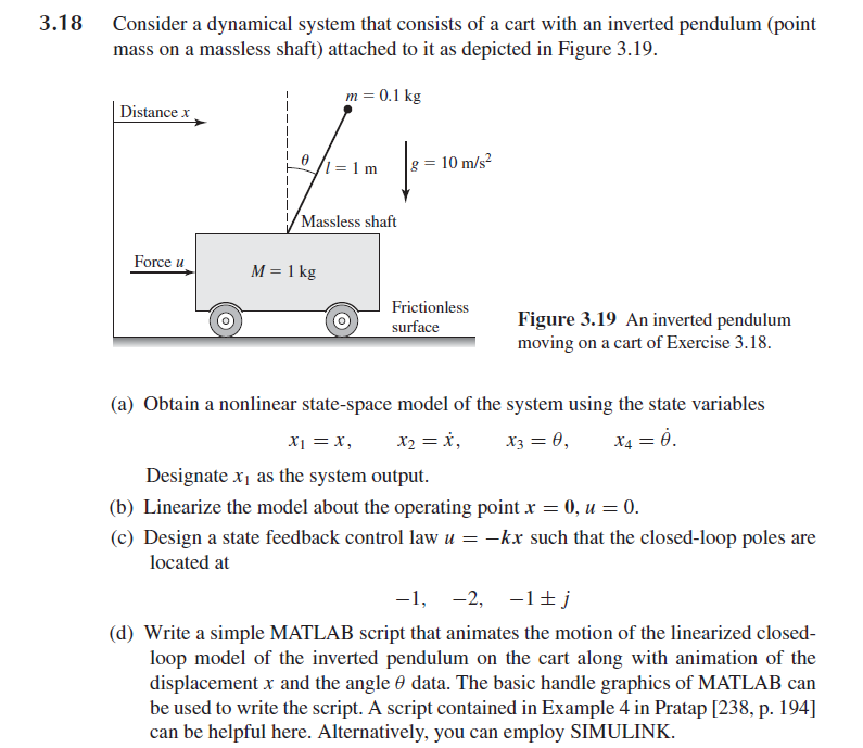 3.18 Consider a dynamical system that consists of a | Chegg.com