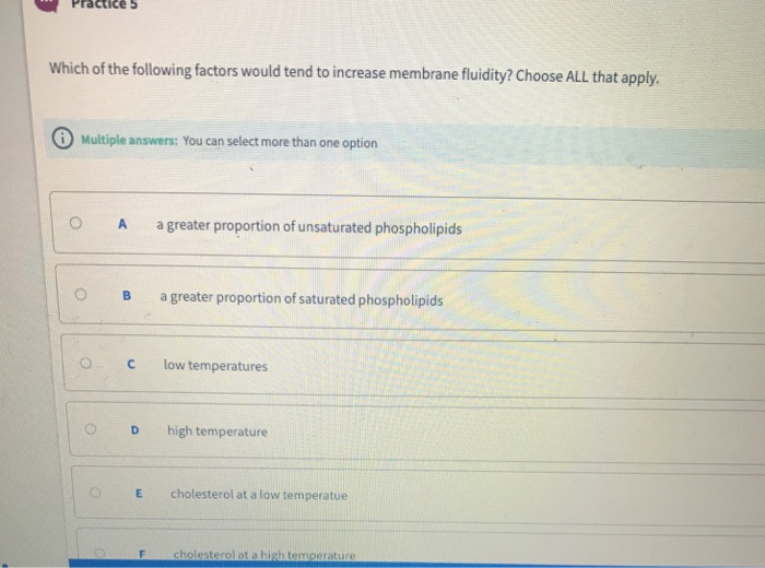 Solved Practice 5 Which of the following factors would tend | Chegg.com