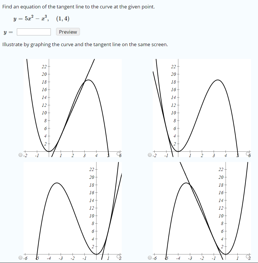 Solved Find An Equation Of The Tangent Line To The Curve At
