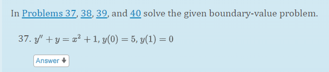 Solved In Problems 37, 38, 39, and 40 solve the given | Chegg.com