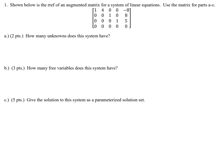 Solved Please show all the work and make sure it's clear | Chegg.com