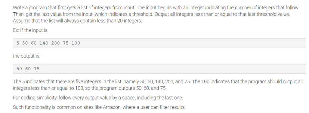 List All Integers