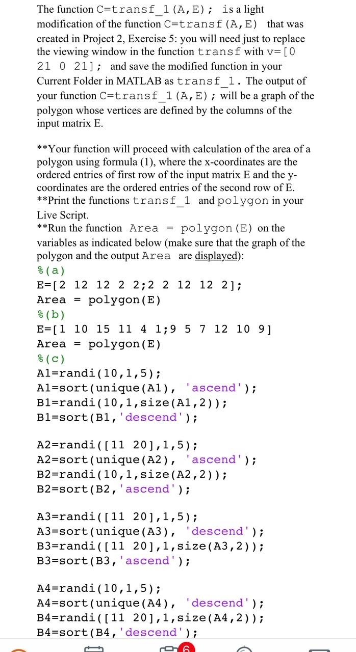 Area - Exercise 7 (3 points) Difficulty: Easy Theory: | Chegg.com