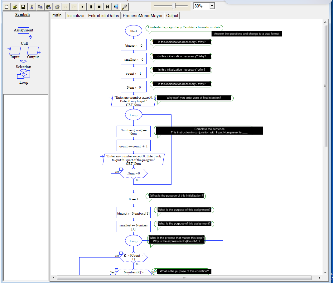 Solved Raptor Flowchart Answer the questions that are in | Chegg.com