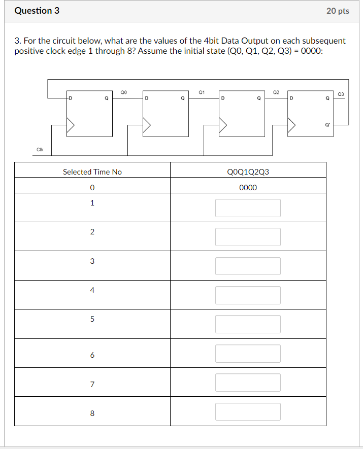 Solved 3. For the circuit below, what are the values of the | Chegg.com
