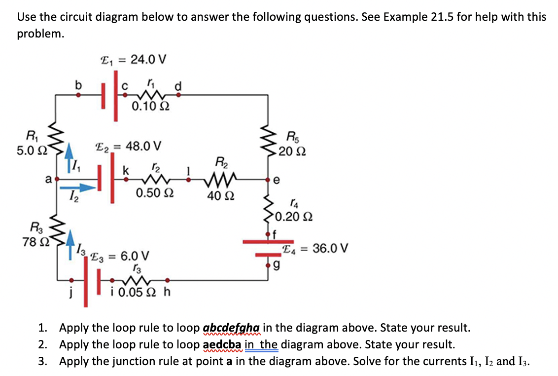 Solved Use the circuit diagram below to answer the following | Chegg.com