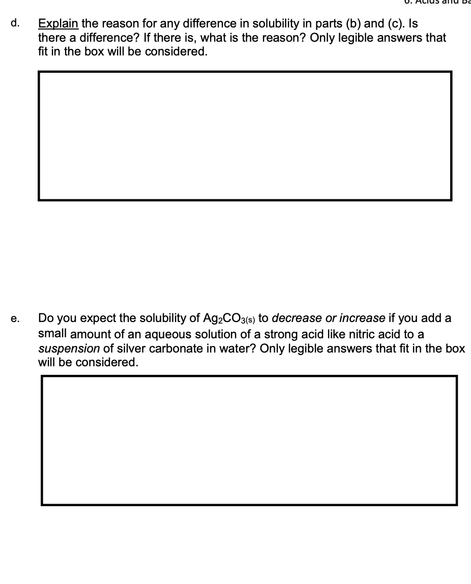 Solved 2. Silver carbonate Ag2CO3 is slightly soluble in