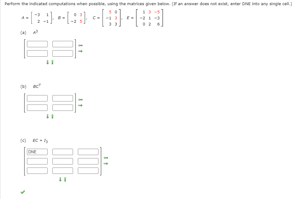 Solved Linear Algebra: Perform the indicated computations | Chegg.com