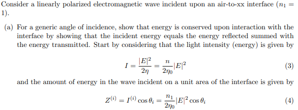 Consider a linearly polarized electromagnetic wave | Chegg.com