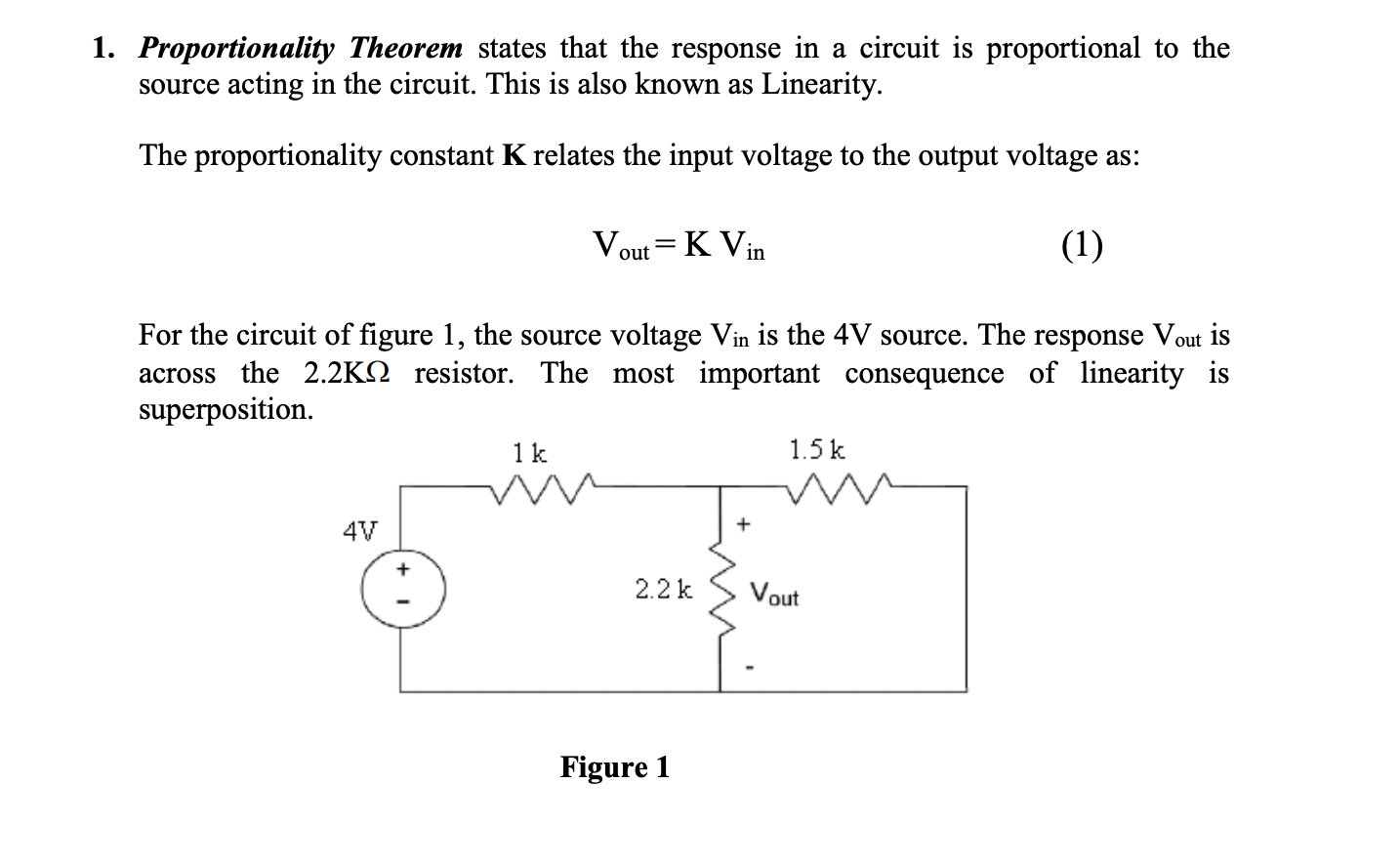 Solved 1. Proportionality Theorem States That The Response | Chegg.com