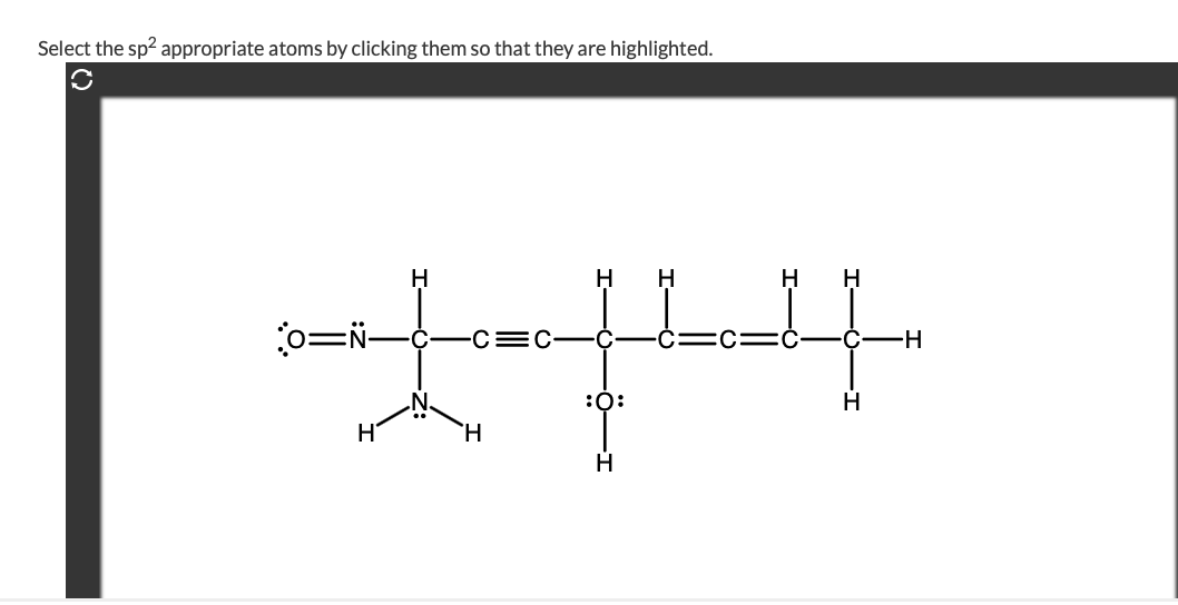 Solved Select The Sp2 Appropriate Atoms By Clicking Them Chegg Com