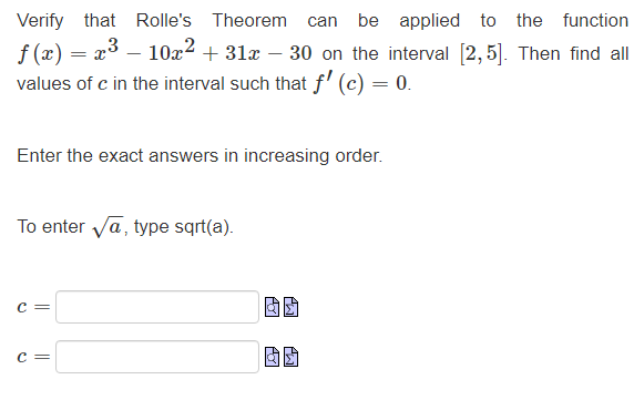 Solved Verify That Rolle's Theorem Can Be Applied To The | Chegg.com