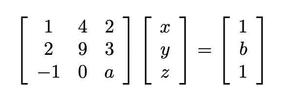 Solved Determine The Parameters A And B So That The System | Chegg.com