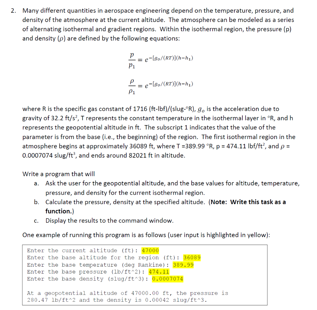 Solved Many different quantities in aerospace engineering | Chegg.com