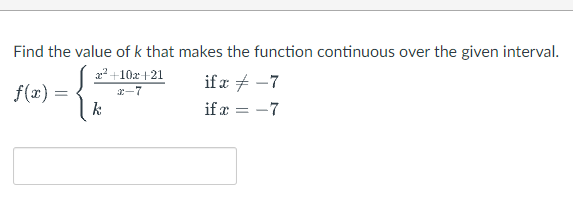 Solved Find the value of k that makes the function | Chegg.com