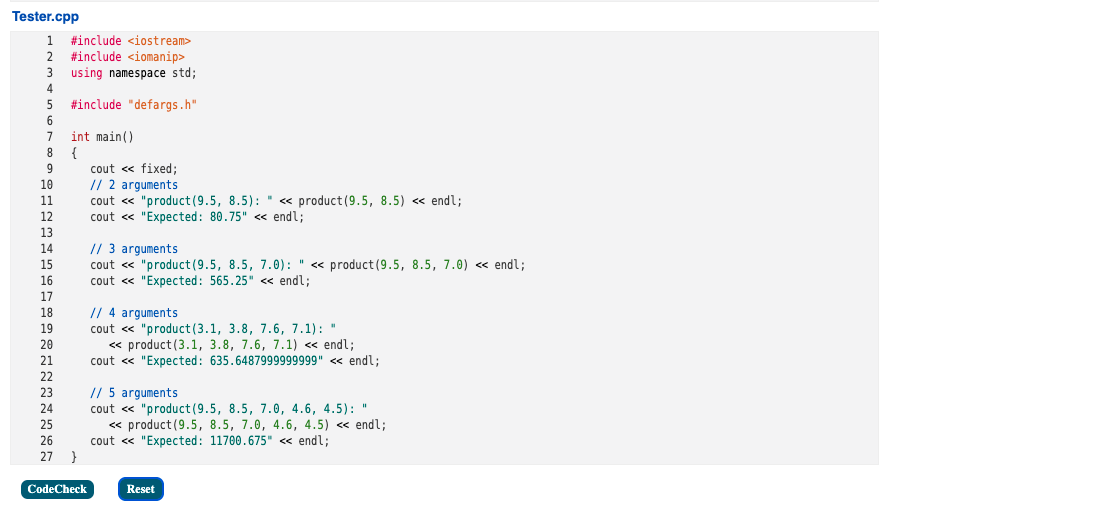 Solved Default arguments allow you to call a single function | Chegg.com
