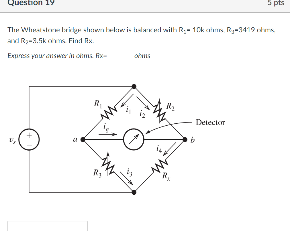 Solved The Wheatstone bridge shown below is balanced with | Chegg.com