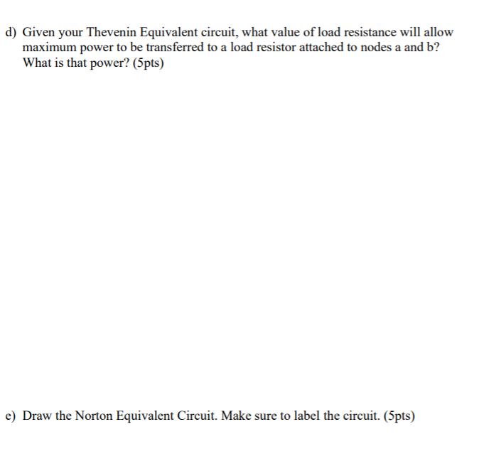 Solved 1. Use the circuit below to answer the following | Chegg.com