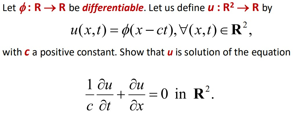 Solved Let O R R Be Differentiable Let Us Define U R2 Chegg Com