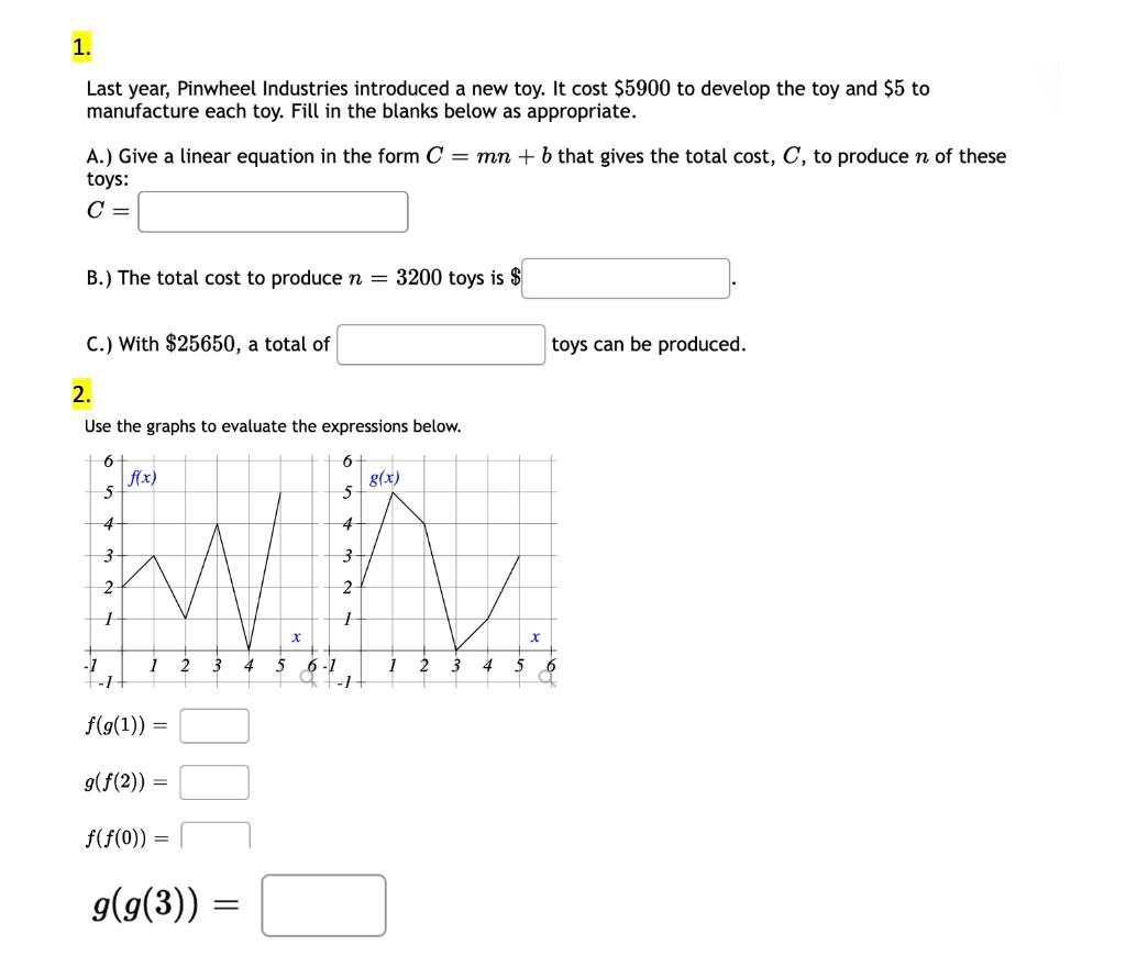Solved 1. Last year, Pinwheel Industries introduced a new
