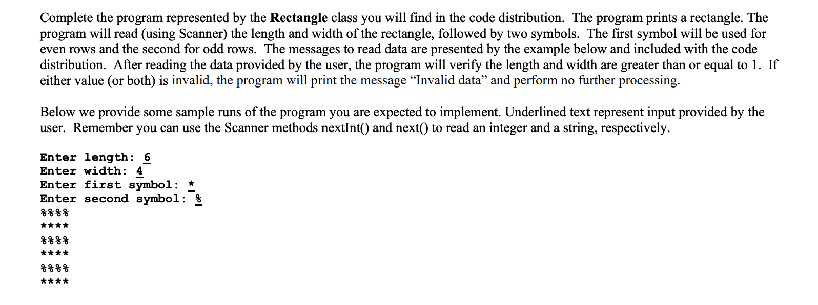 Solved Complete the program represented by the Rectangle | Chegg.com