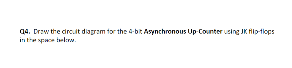 Solved Q4. Draw the circuit diagram for the 4-bit | Chegg.com