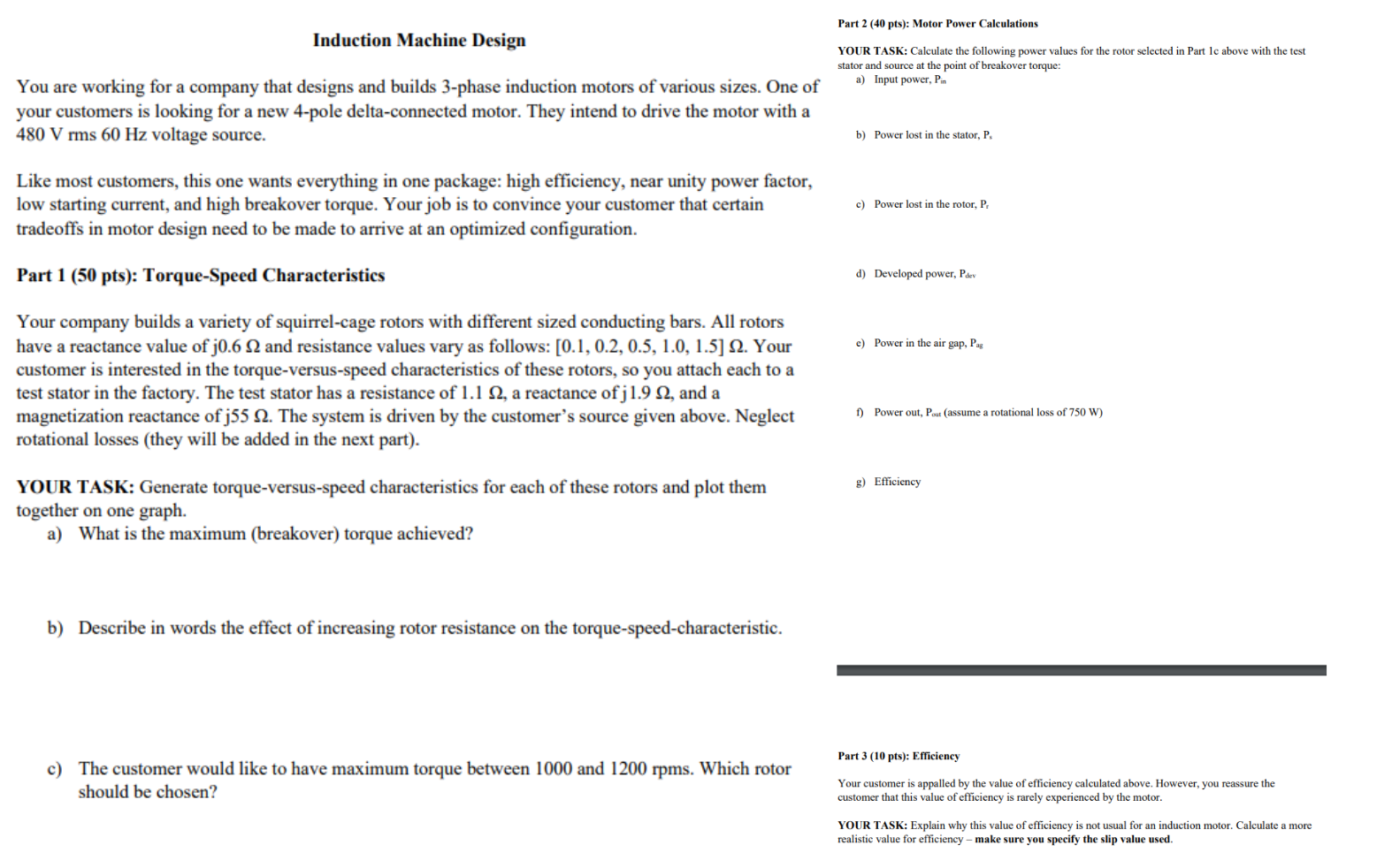 term paper on induction machine