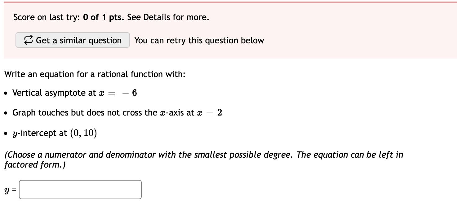 Solved Write an equation for the function graphed below. Use | Chegg.com