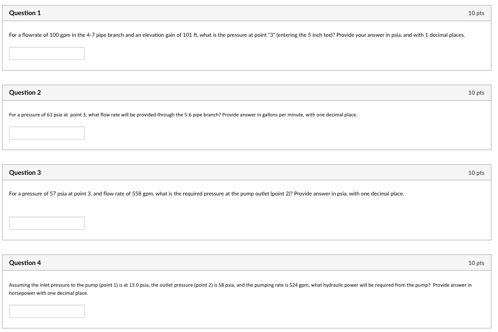 Solved Question 2 For a pressure of 61 psia at point 3, what | Chegg.com
