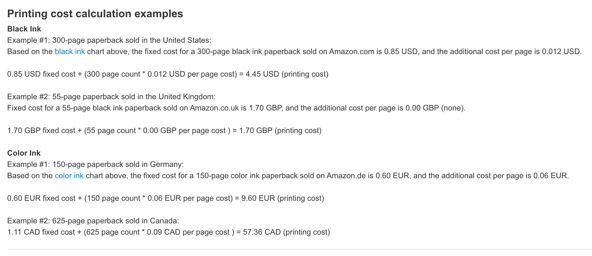 How we calculate printing cost Printing costs vary