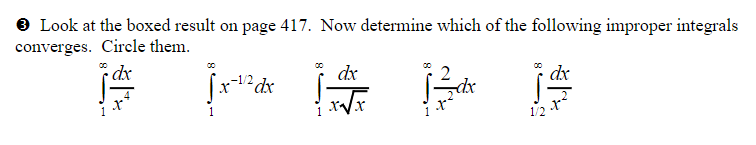 type 1 type 2 improper integral