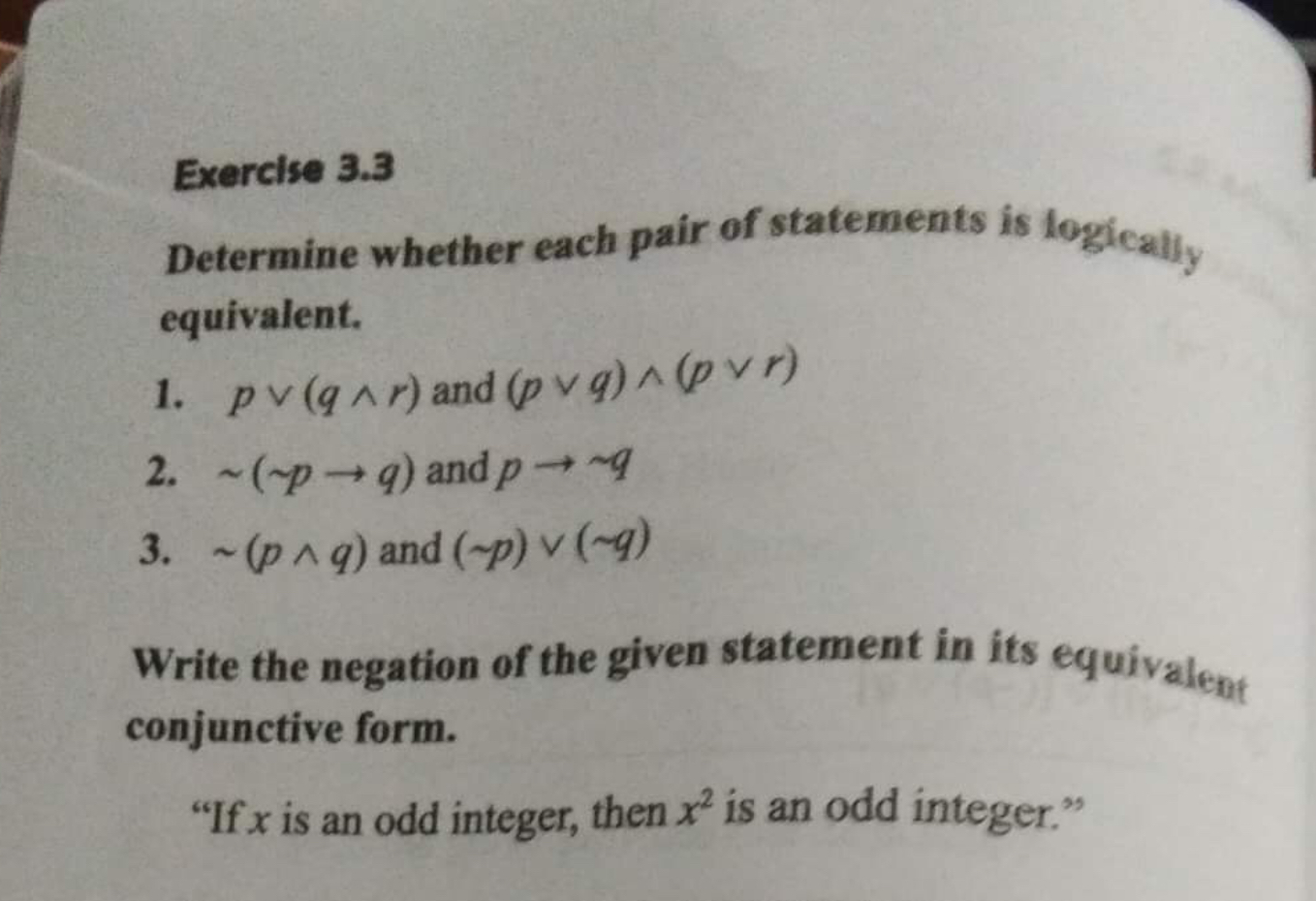 Solved Determine Whether Each Pair Of Statements Is | Chegg.com