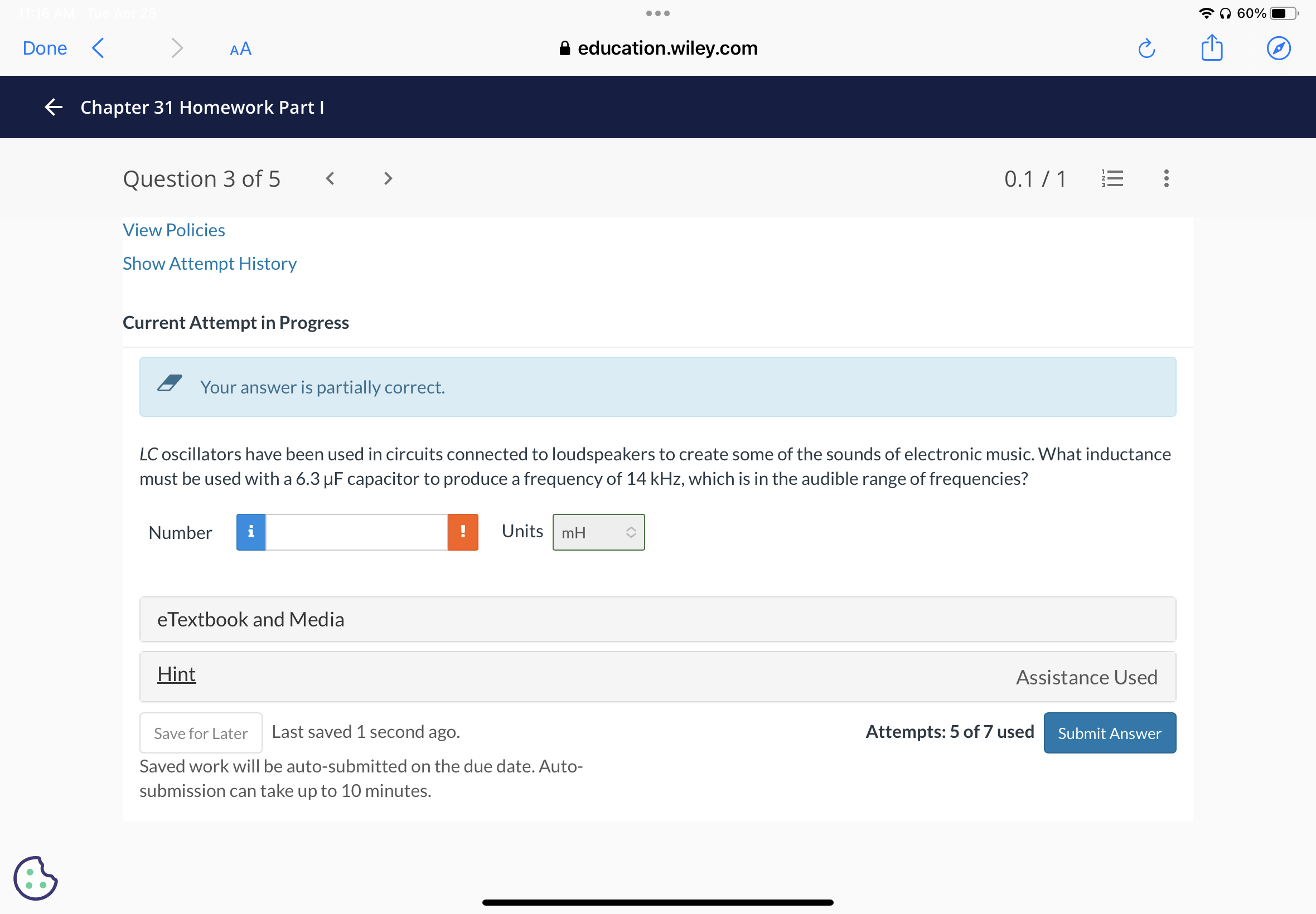 Solved LC oscillators have been used in circuits connected