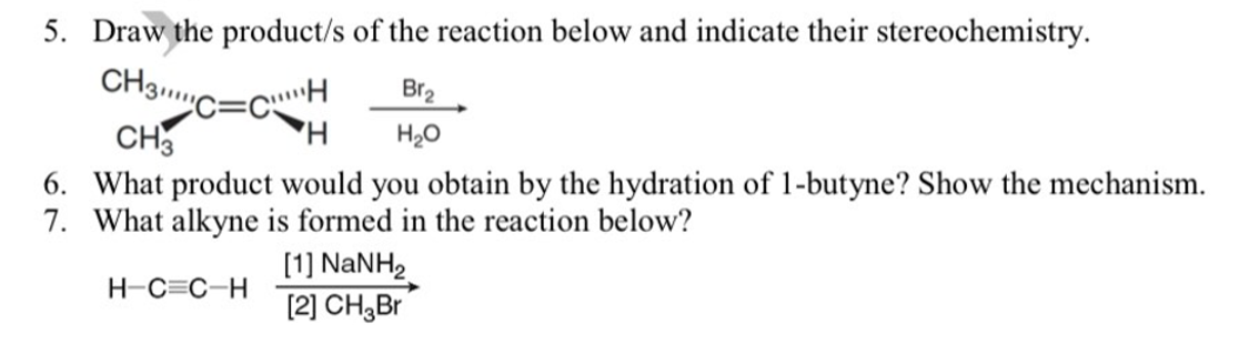 Solved CH3....C=CH