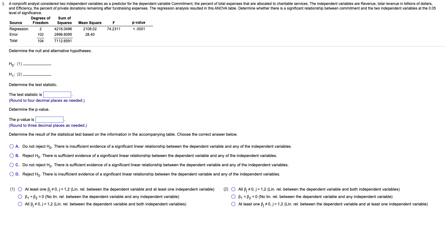 Solved Determine the null and alternative hypotheses. \\[ | Chegg.com