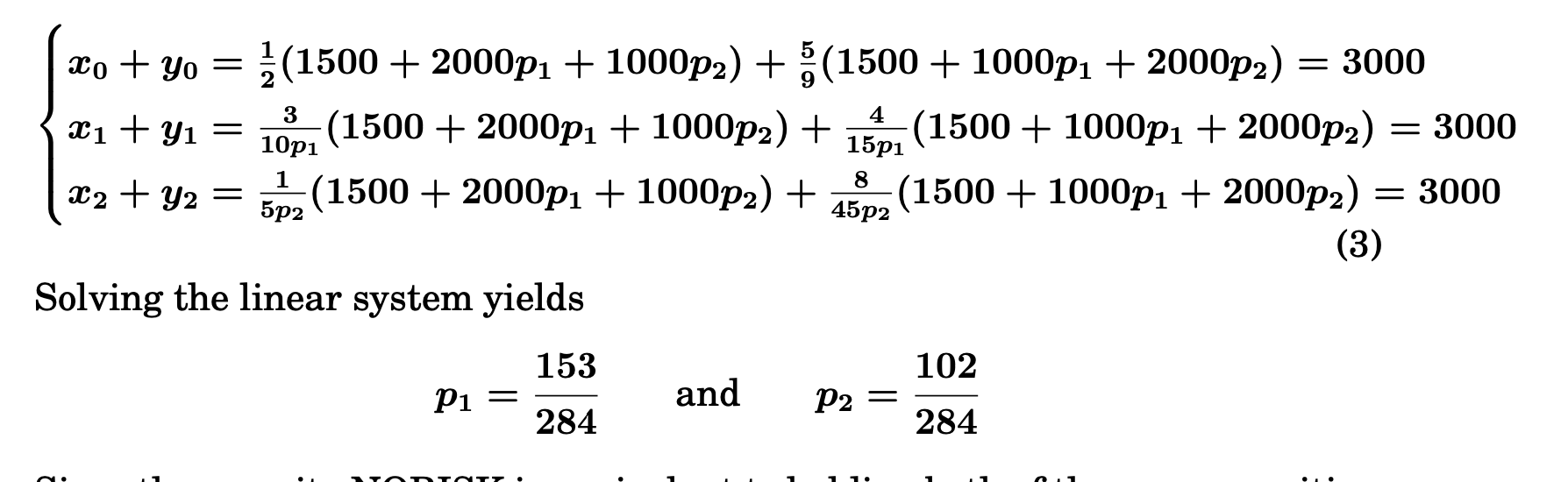 Solved Show steps to solve the linear system Final answers | Chegg.com