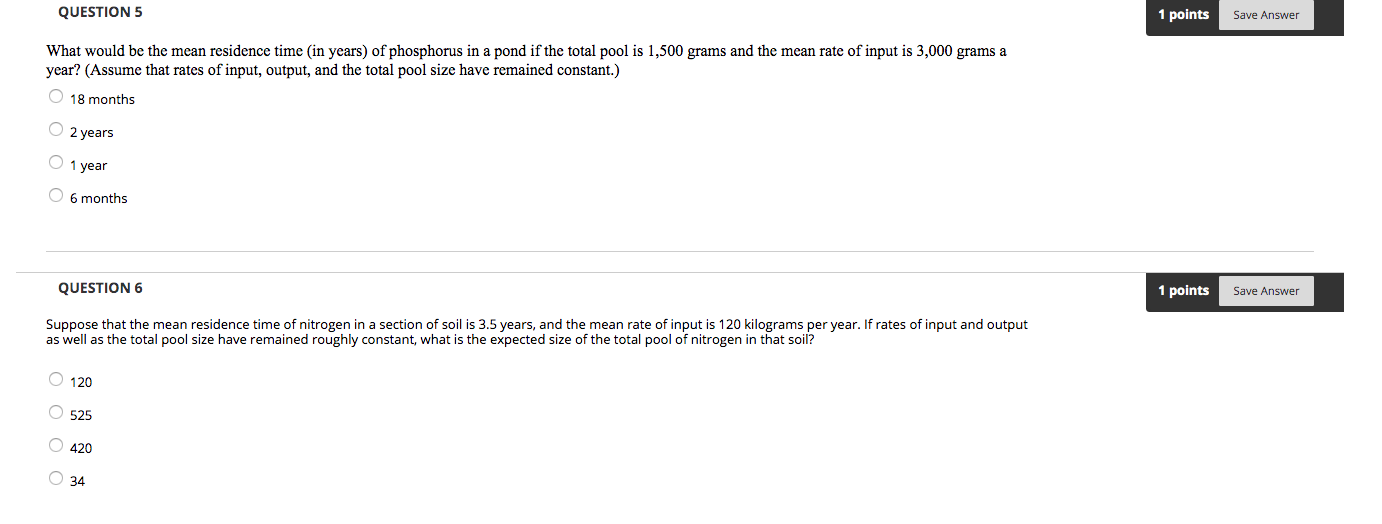 Solved QUESTION 5 1 points Save Answer What would be the | Chegg.com