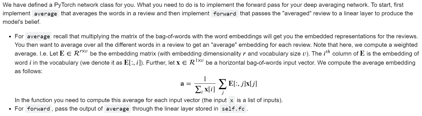 Solved We have defined a PyTorch network class for you. What | Chegg.com