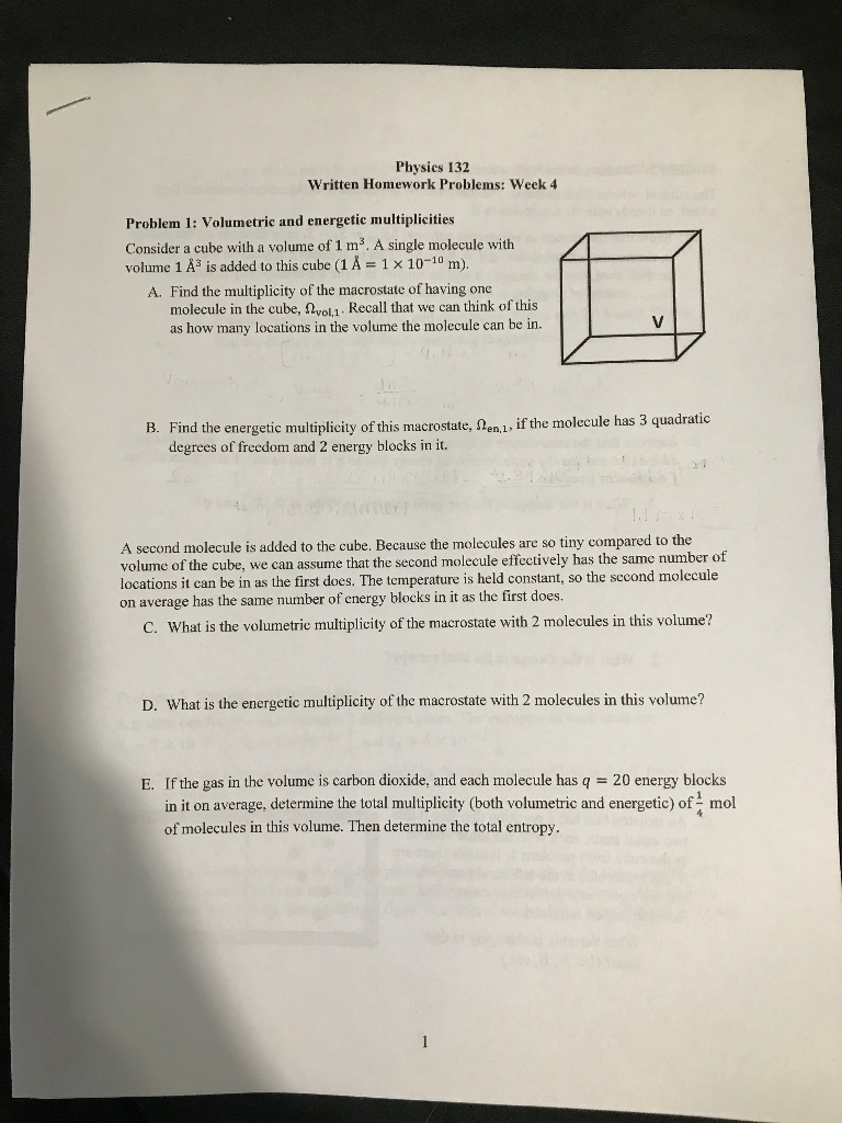 Physies 132 Written Homework Problems Week 4 Problem Chegg Com
