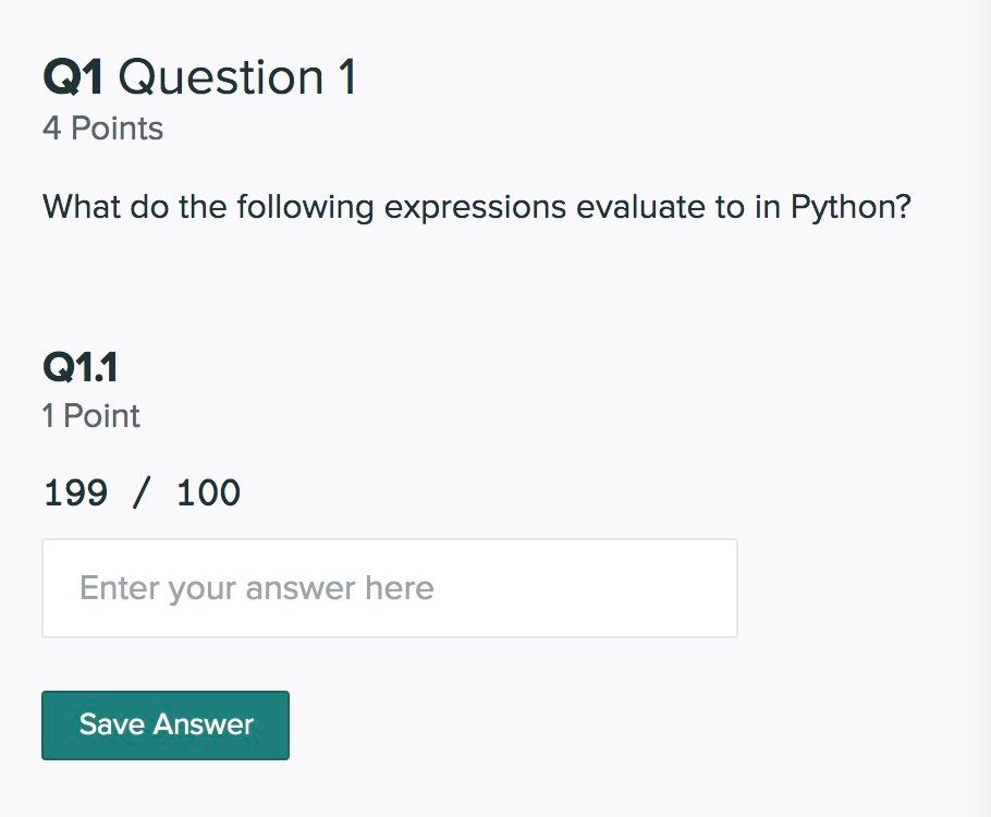 Solved Q1 Question 1 4 Points What do the following | Chegg.com