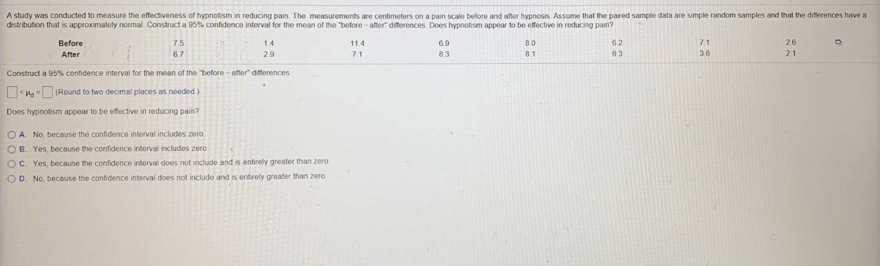 Solved A study was conducted to measure the effectiveness of | Chegg.com