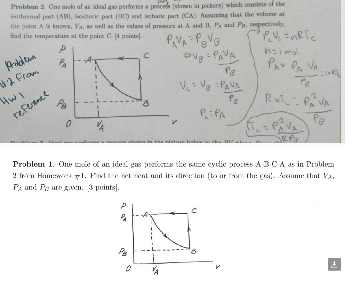 Solved I Need some help with Problem 1. Problem 2 is just | Chegg.com