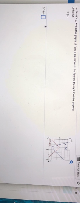 Solved Let G 8r-g. Where The Graphs Of F And G Are Shown In | Chegg.com