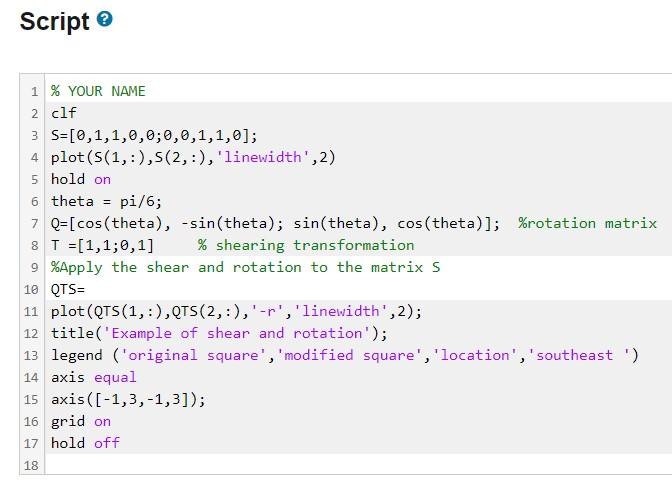 Solved [11] Consider the original square S. First apply the | Chegg.com