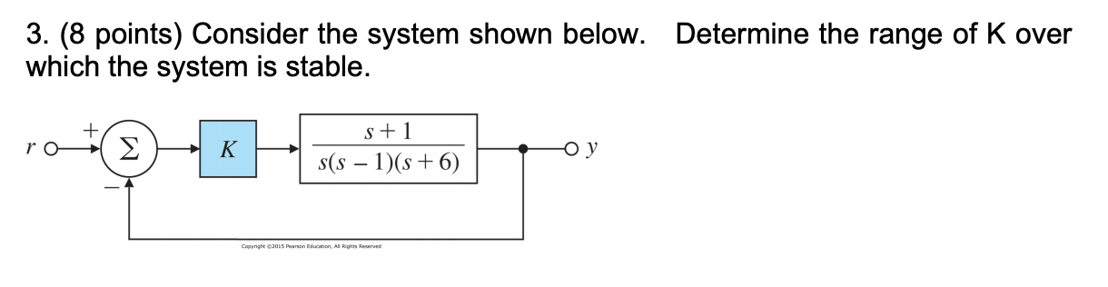 Solved 3. (8 points) Consider the system shown below. | Chegg.com