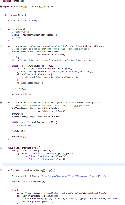 Solved package functions; + import static org. | Chegg.com
