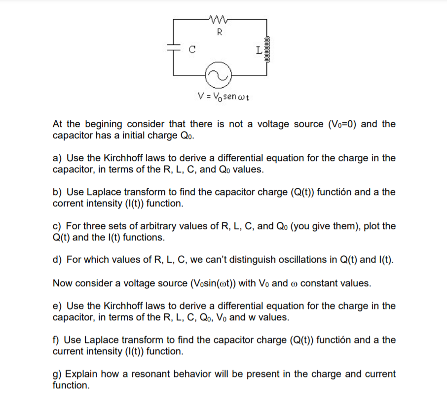 Find And Analyze The Main Physical Quantities Present Chegg Com