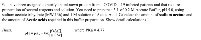 Solved You have been assigned to purify an unknown protein | Chegg.com