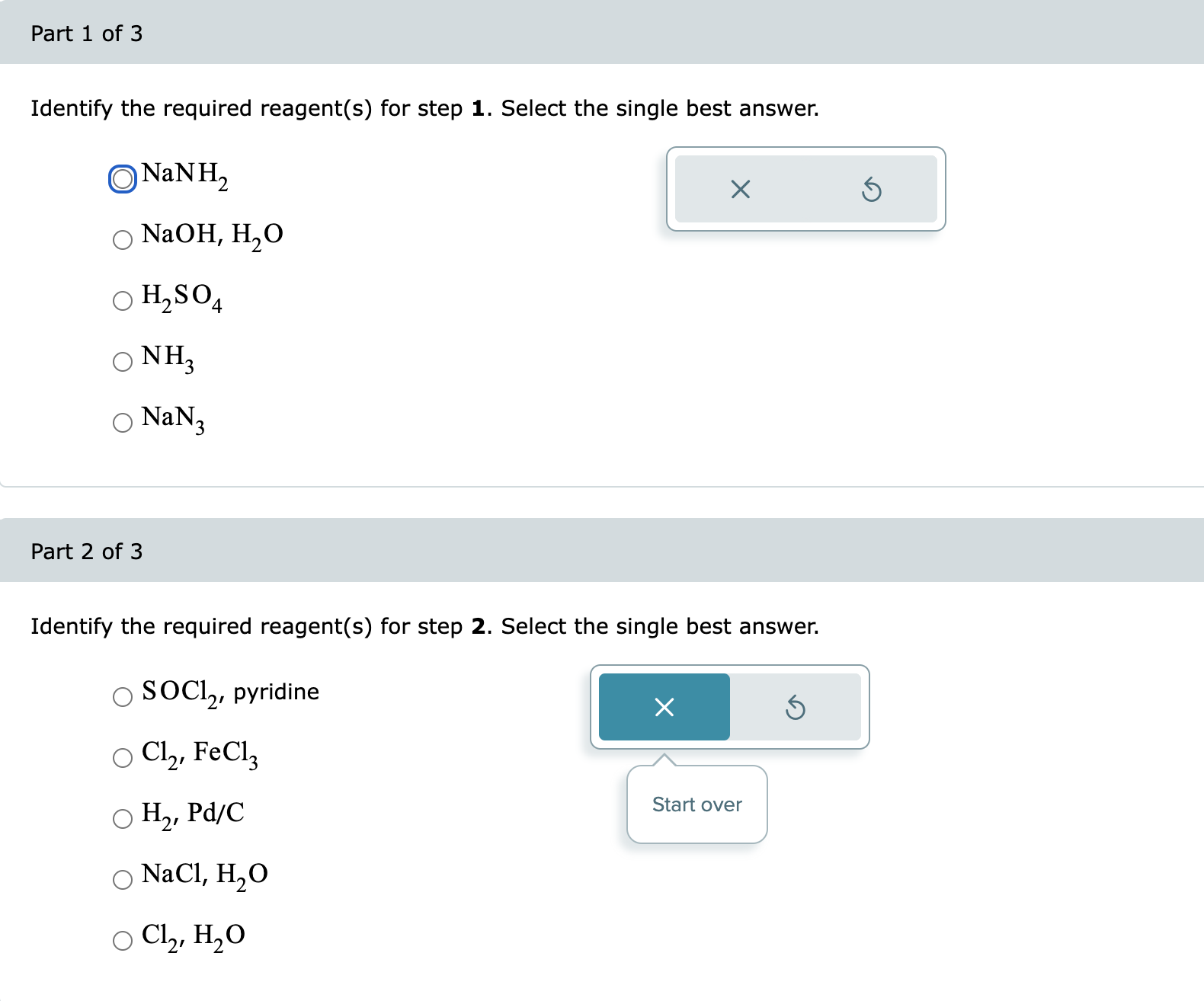 Solved Complete the following reaction scheme. Part 1 of 4 | Chegg.com